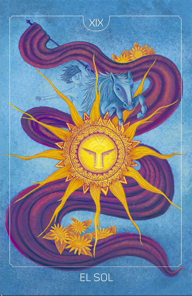 Portada de Libreta Tarot. El Sol. Arcano Mayor Xix · Carolina Tobar
