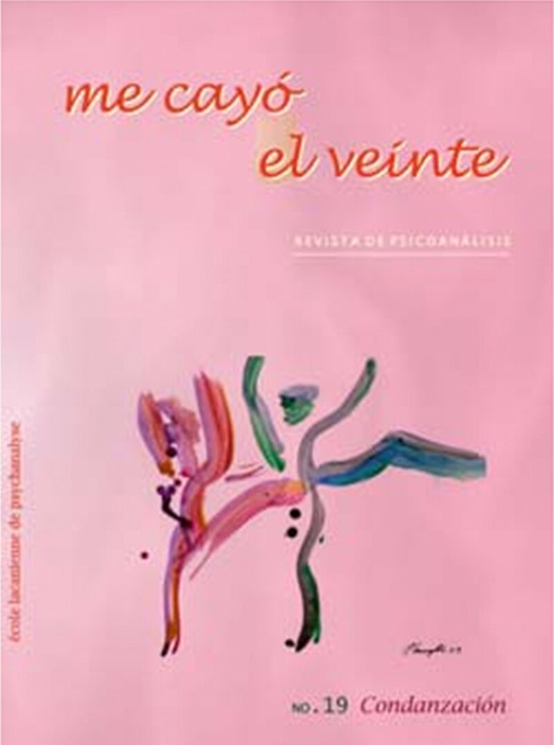 Portada de Me cayó el veinte. Revista de psicoanálisis no. 19