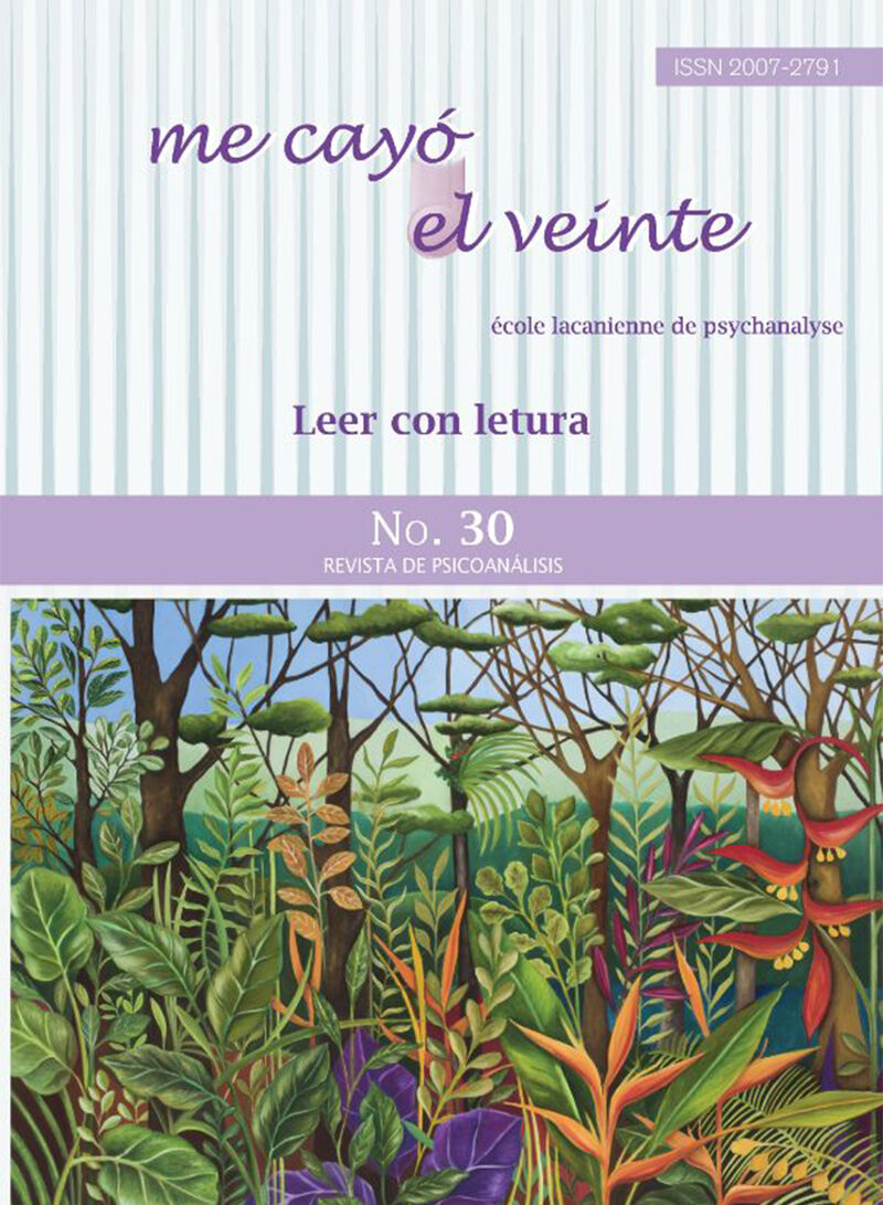 Portada de Me cayó el veinte. Revista de psicoanálisis no. 30