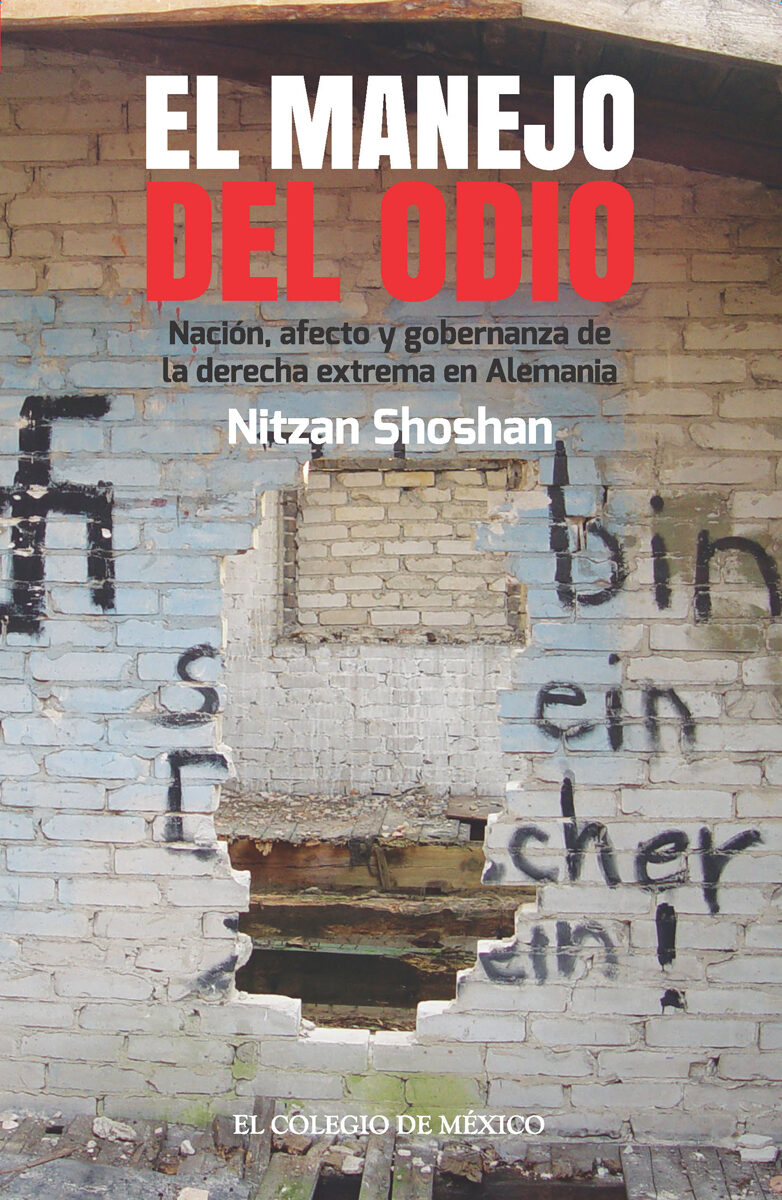 Portada de El manejo del odio. · Nitzan Shoshan