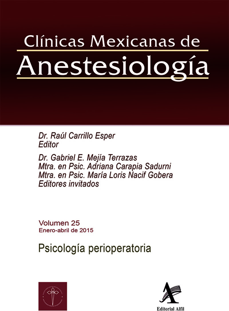Portada de Psicología perioperatoria