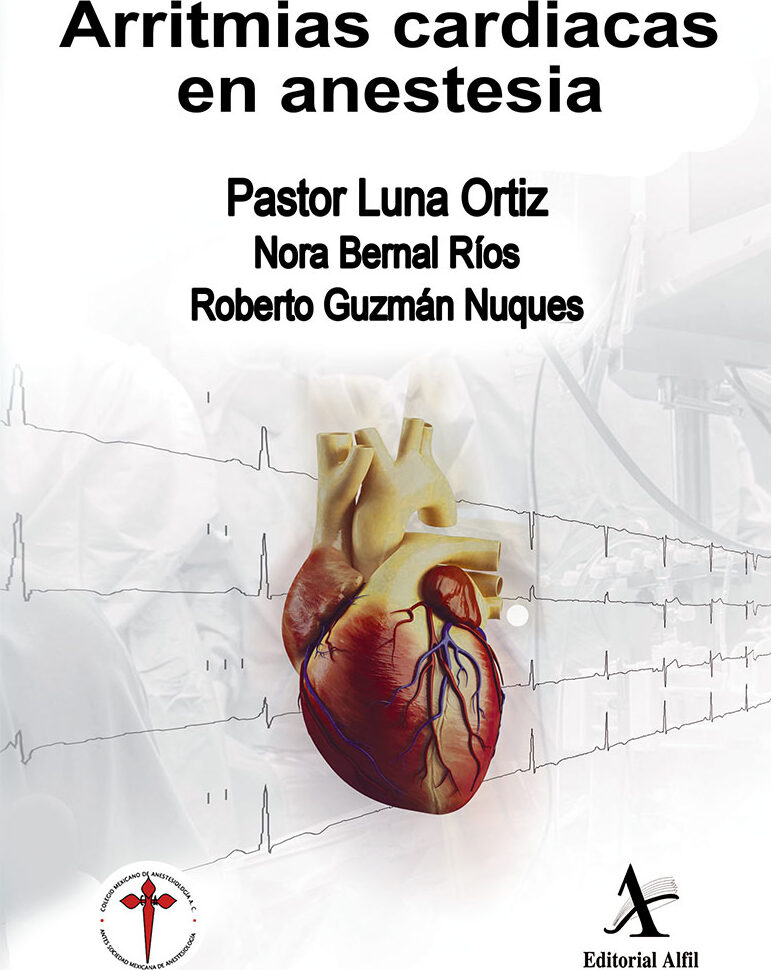 Portada de Arritmias cardiacas en anestesia · Pastor Luna Ortiz