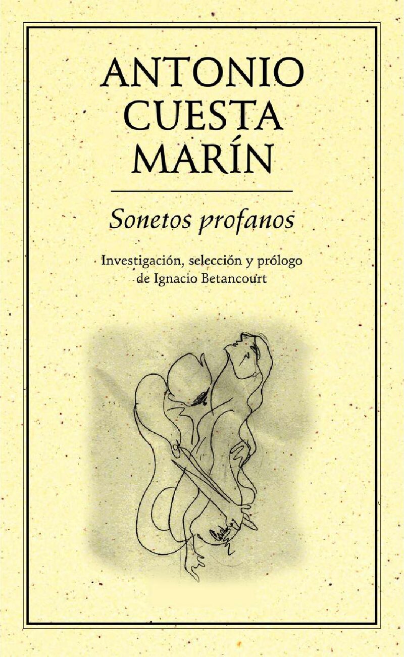 Portada de Sonetos profanos · Antonio Cuesta Marin