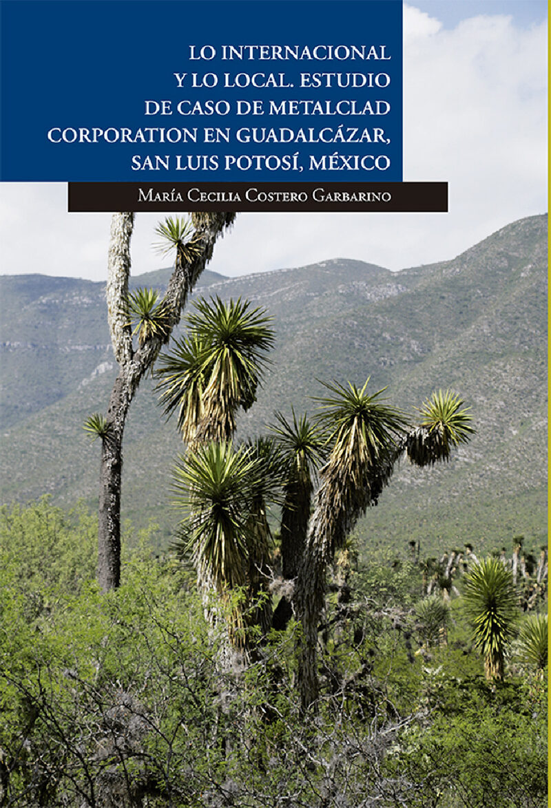 Portada de Lo internacional y lo local. Estudio de caso de Metalclad Corporation en Guadalcázar, San Luis Potosí, México.