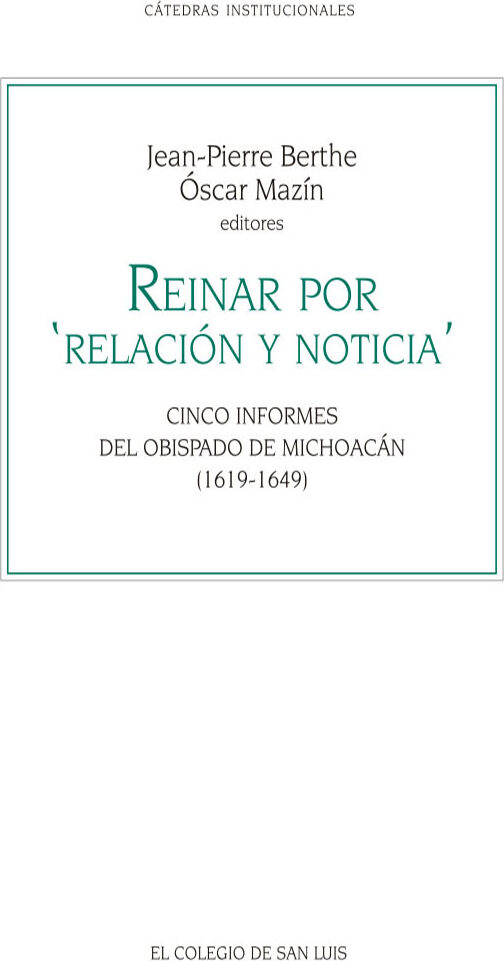 Portada de Reinar por relación y noticia · Óscar.Berthe , Jean-Pierre Mazín Gómez