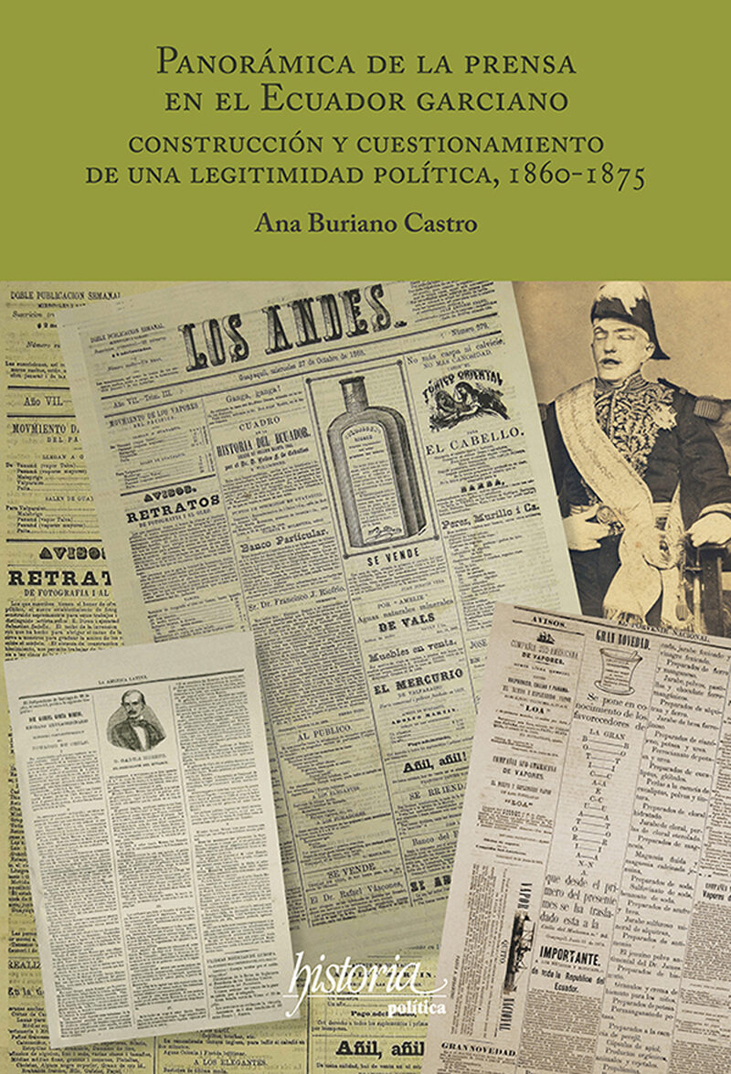 Portada de Panorámica de la prensa en el Ecuador garciano · Ana Buriano Castro