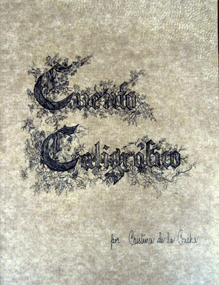 Portada de Cuento caligráfico · Cristina De la Concha