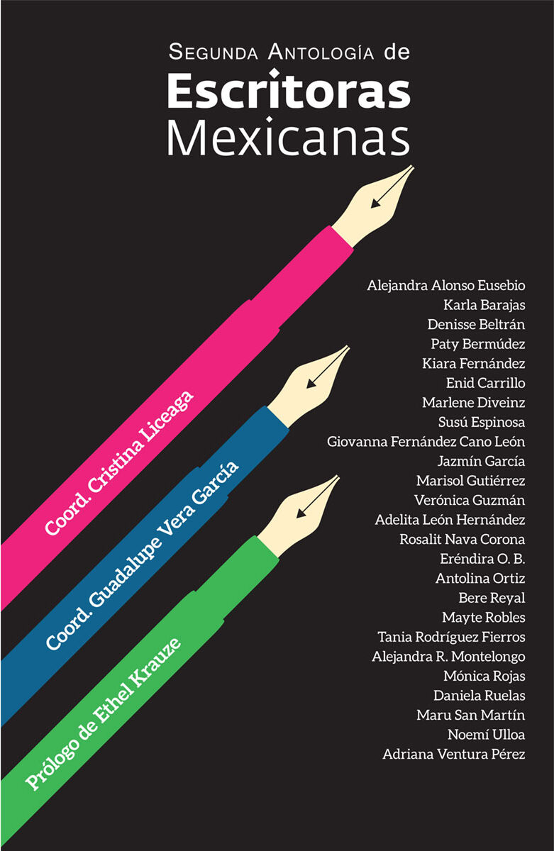Portada de Segunda antología de Escritoras Mexicanas