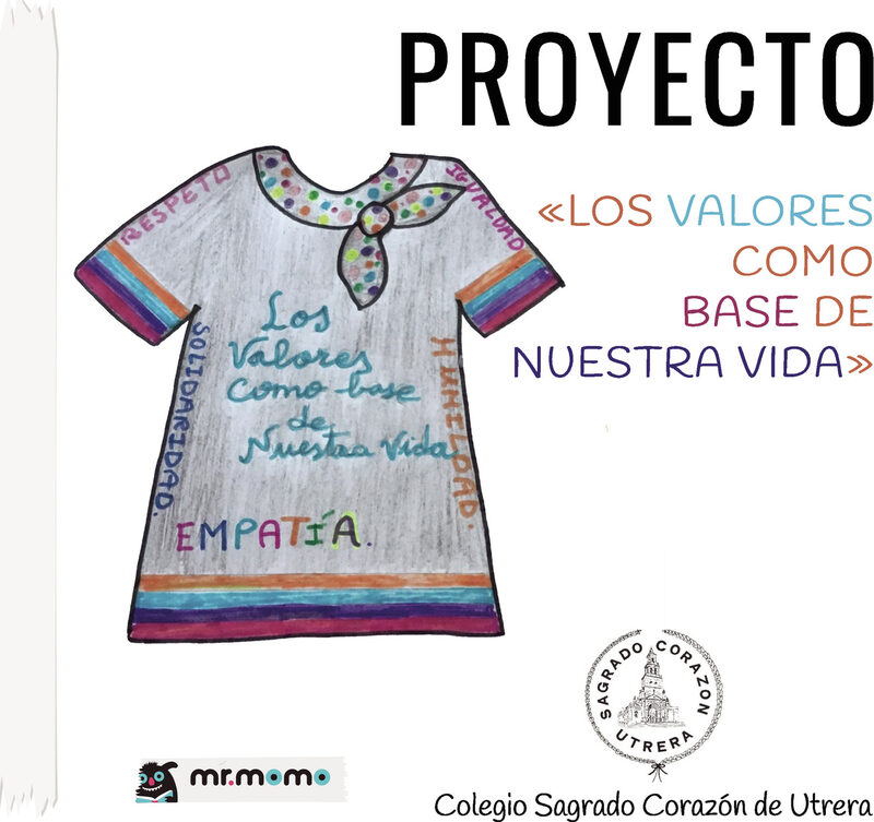 Portada de Proyecto Los valores como base de nuestra vida · Colegio Sagrado Corazón de Utrera