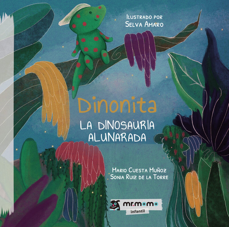 Portada de Dinonita la dinosauria alunarada · Mario Cuesta Muñoz