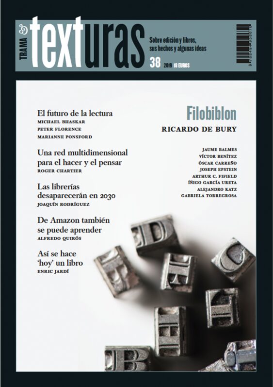 Portada de Texturas 38: El futuro de la lectura