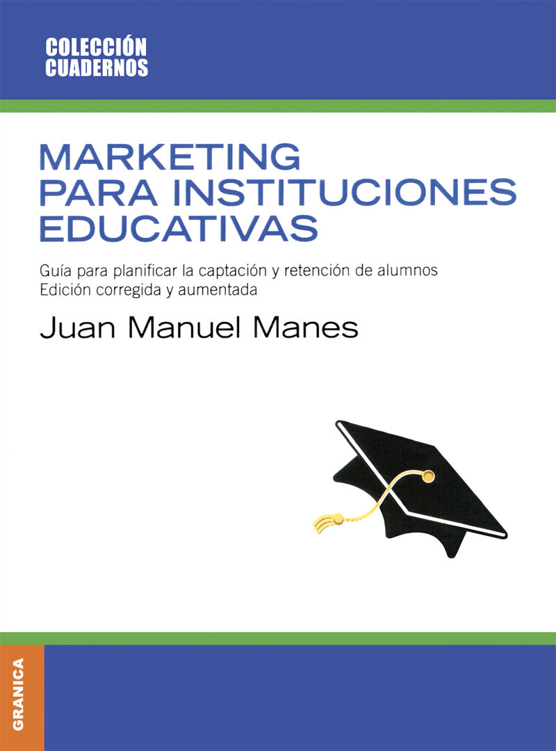 Portada de Marketing para instituciones educativas
