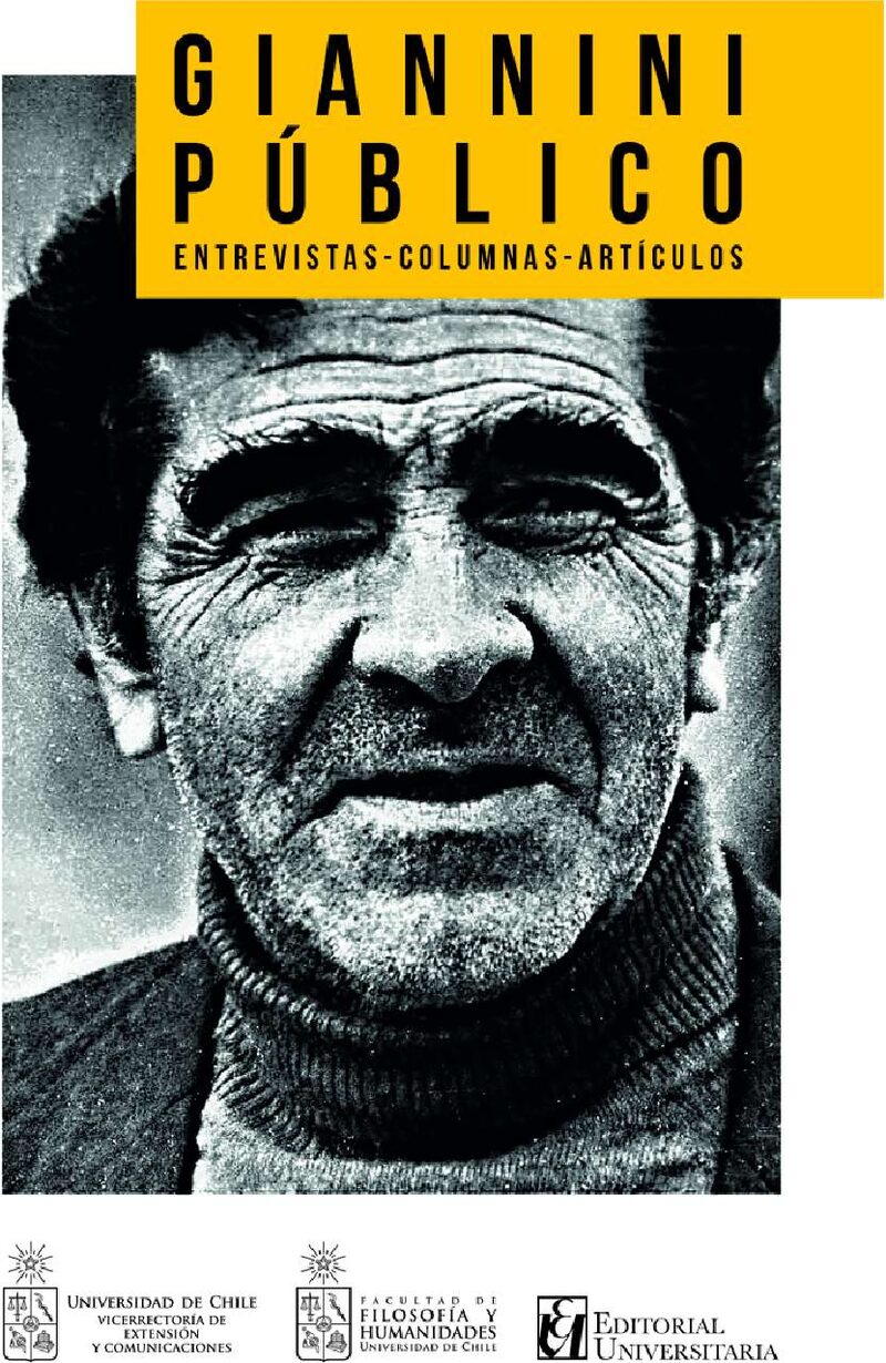Portada de Giannini público · Vicerrectoría de extensión y Comunicaciones Universidad de Chile