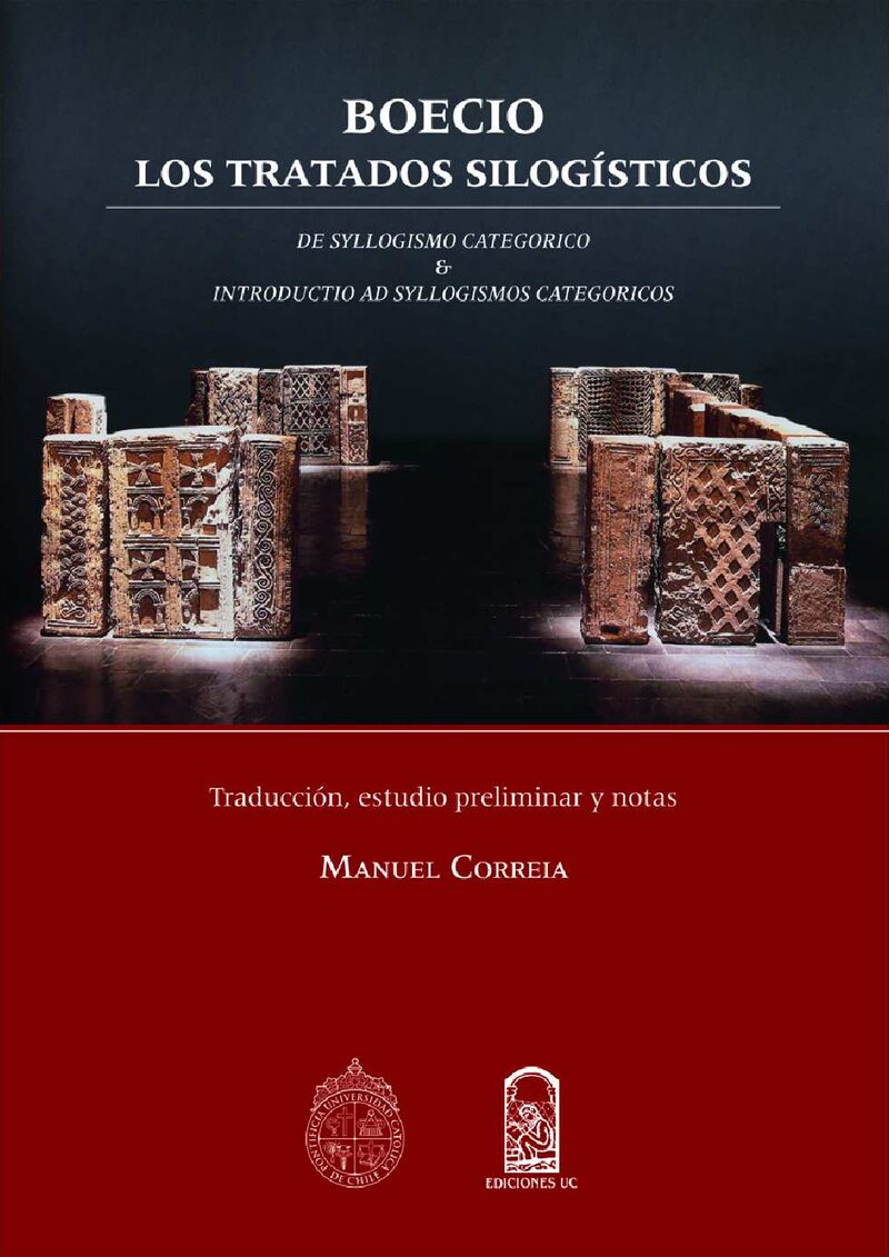 Portada de Boecio, los tratados silogísticos · Manuel Correia