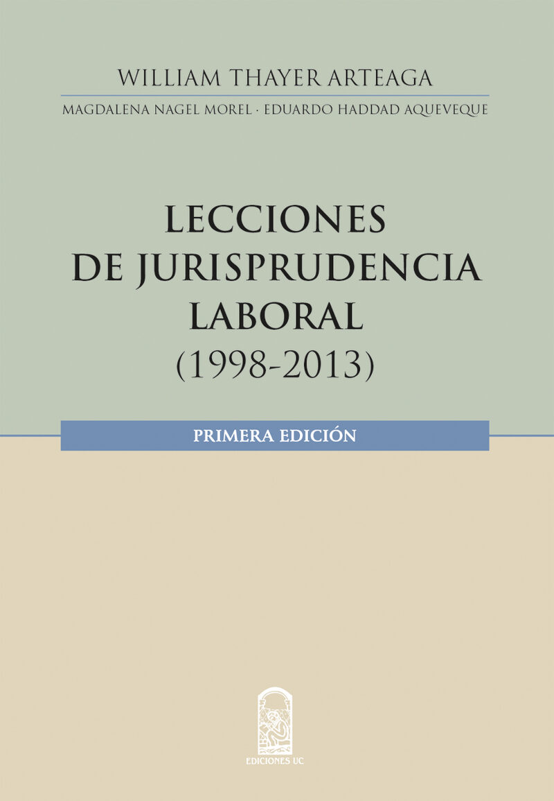 Portada de Lecciones en jurisprudencia laboral