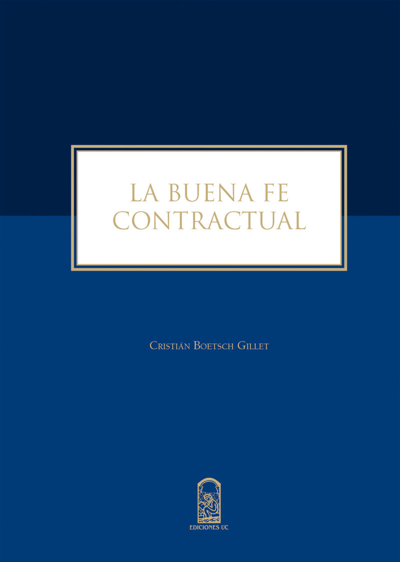 Portada de La buena fe contractual