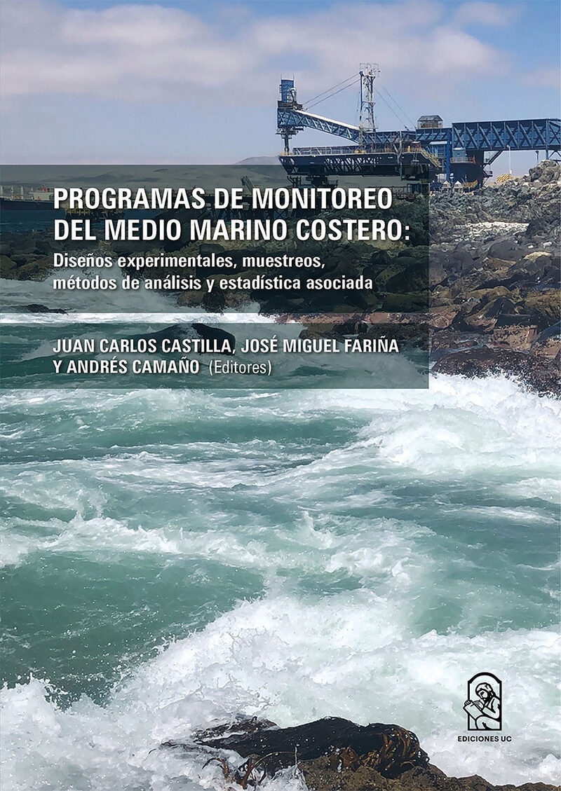 Portada de Programas de monitoreo del medio marino costero · Juan Carlos Castilla