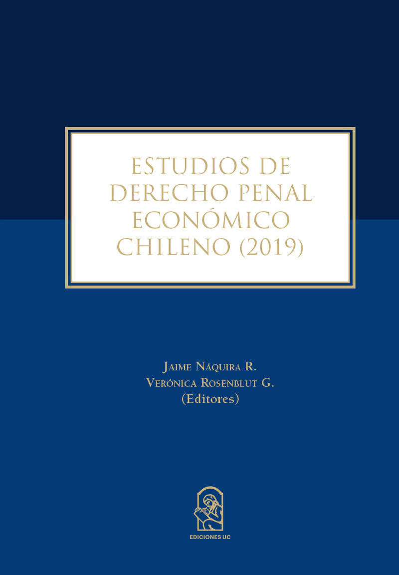 Portada de Estudios de derecho penal económico chileno 2019