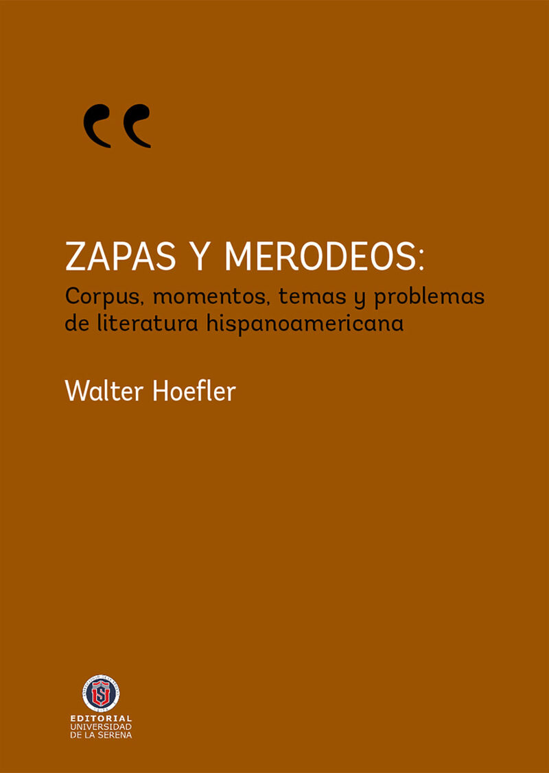 Portada de Zapas y merodeos · Walter Hoefler