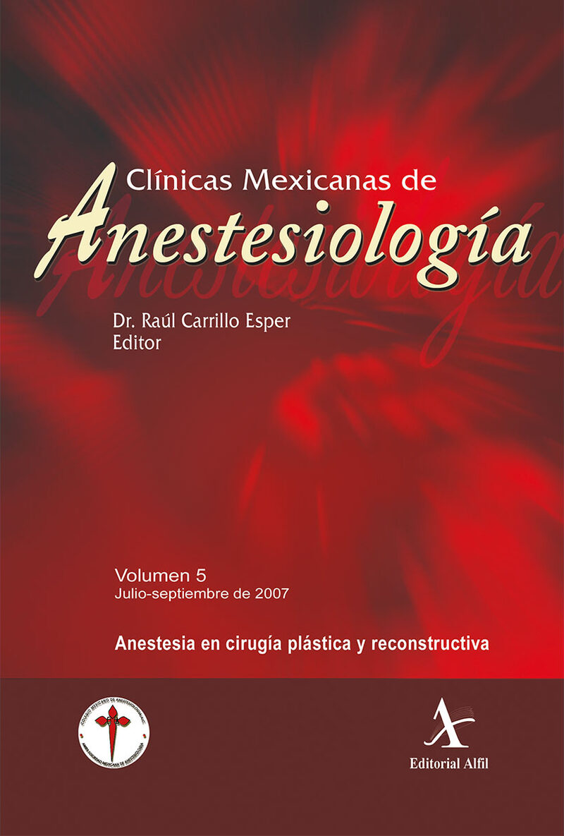 Portada de Anestesia en cirugía plástica y reconstructiva