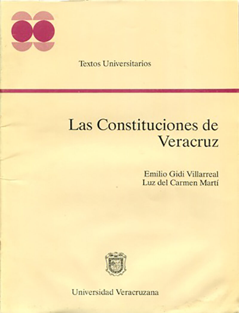 Portada de Las constituciones de Veracruz