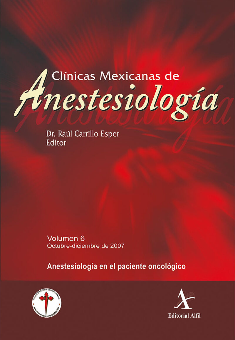 Portada de Anestesiología en el paciente oncológico