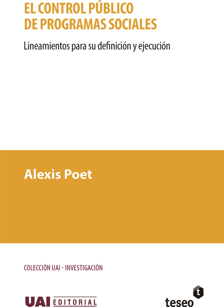 Portada de El control público de programas sociales · Alexis Poet