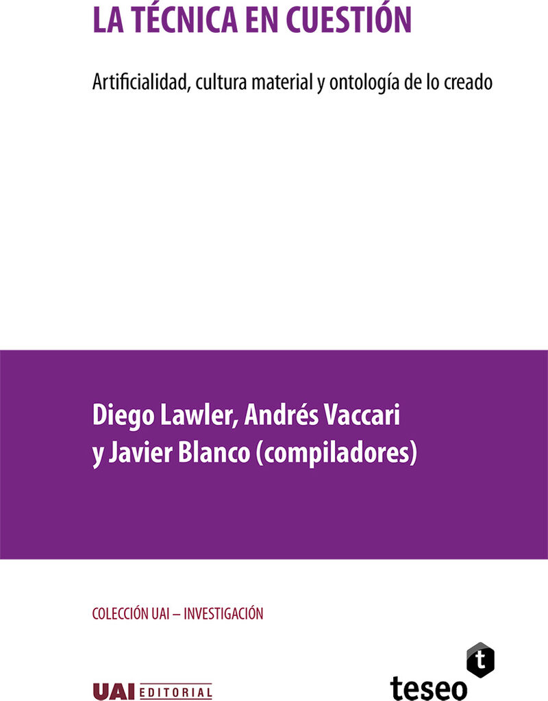 Portada de La técnica en cuestión · Varios