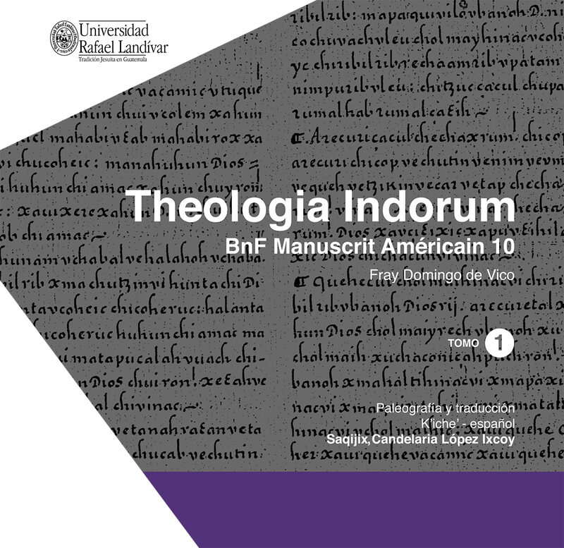 Portada de Theologia Indorum · Fray Domingo de Vico